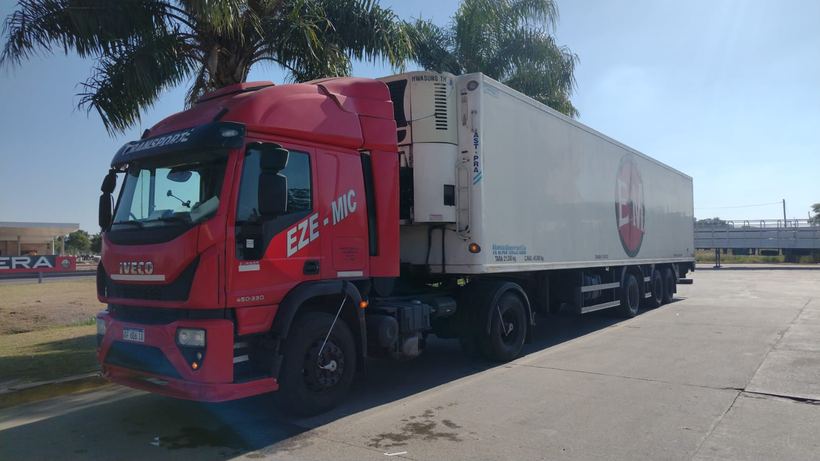 Semirremolque con equipo de frío habilitado por SENASA